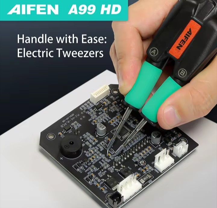 AIFEN–A99 HD Precision Tweezers With 210/245 Soldering Station FULL SET