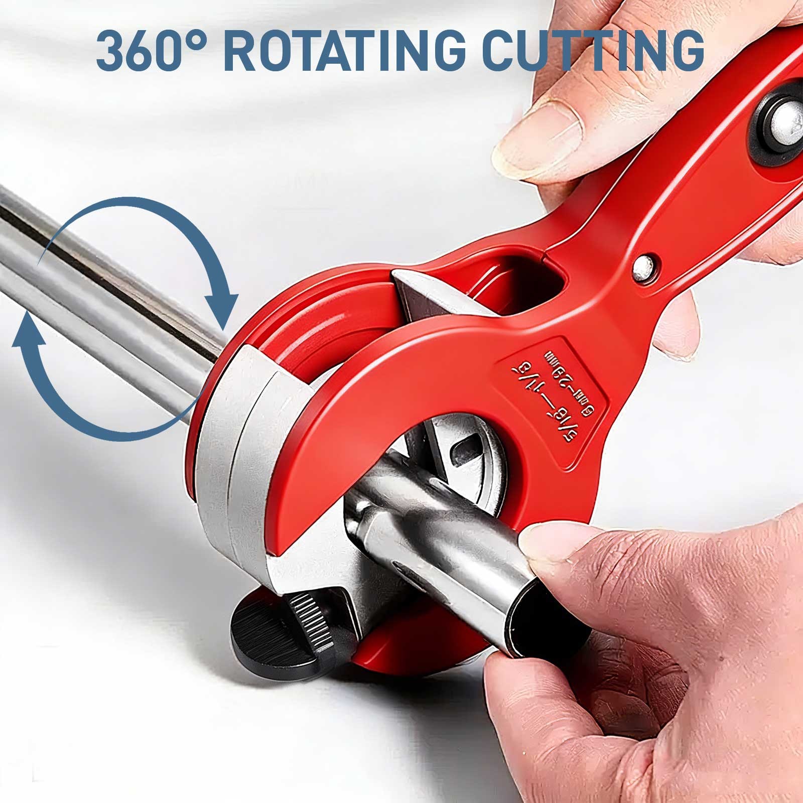 Copper Pipe Cutter Kit w/Deburring Tool Ratcheting Tubing Cutter for HVAC PVC
