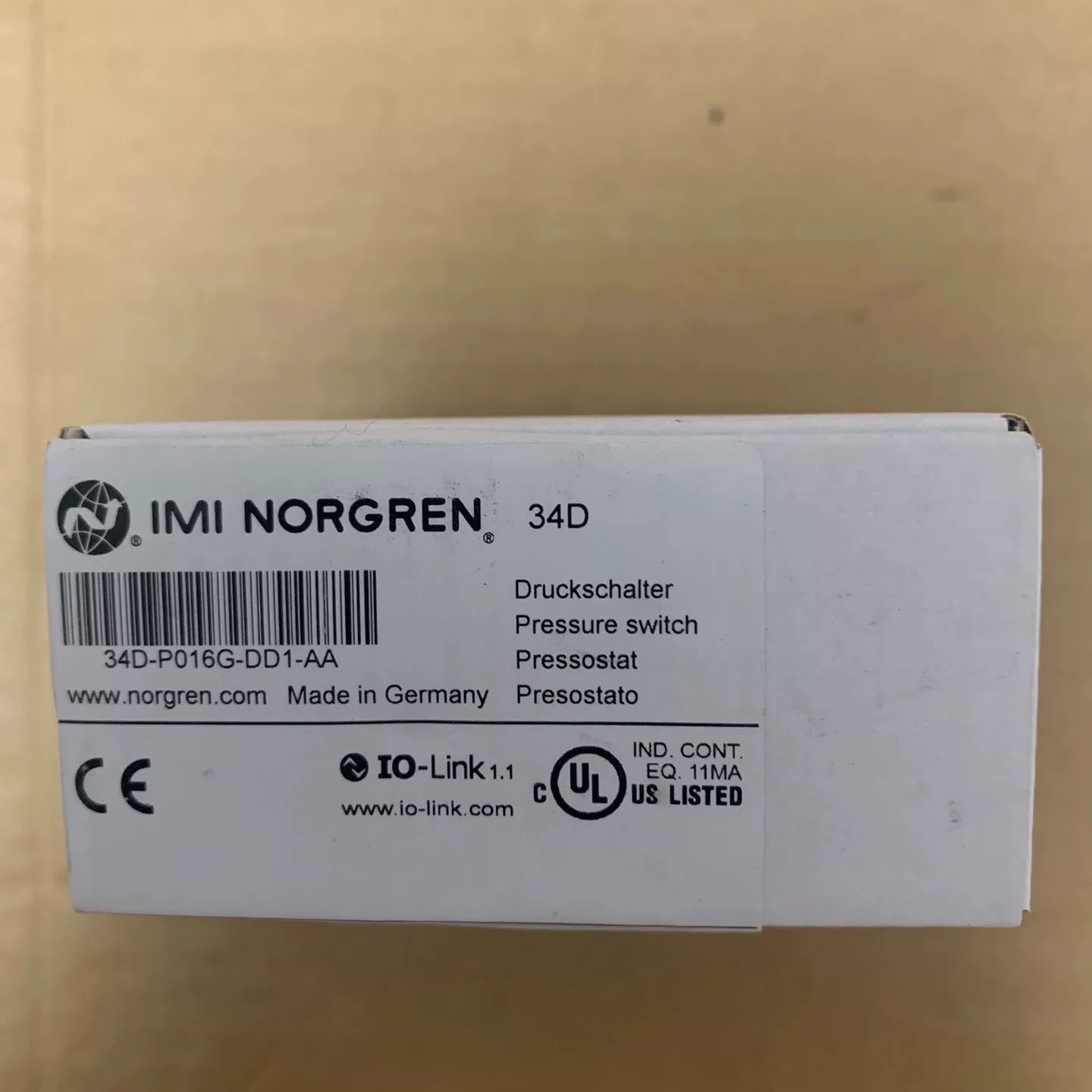 1PC Brand New 34D-P016G-DD1-AA Pressure Sensor
