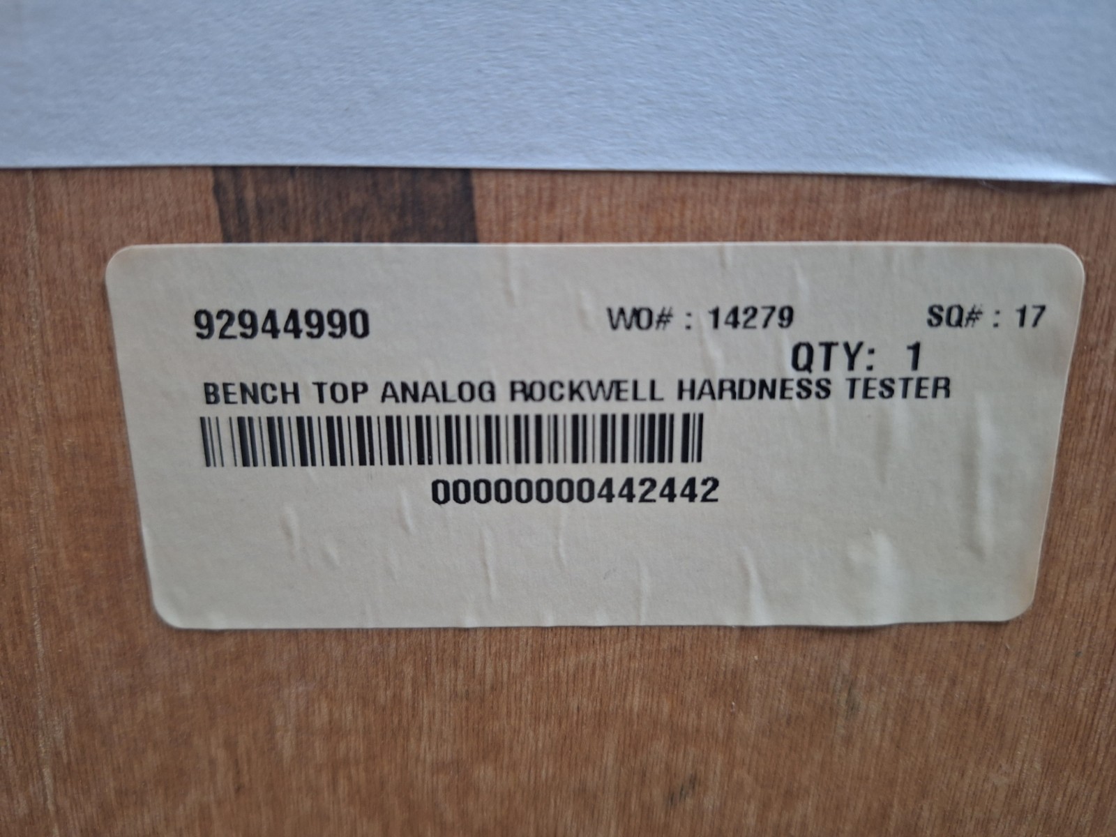 SPI Benchtop Rockwell Hardness Tester 15-817-0