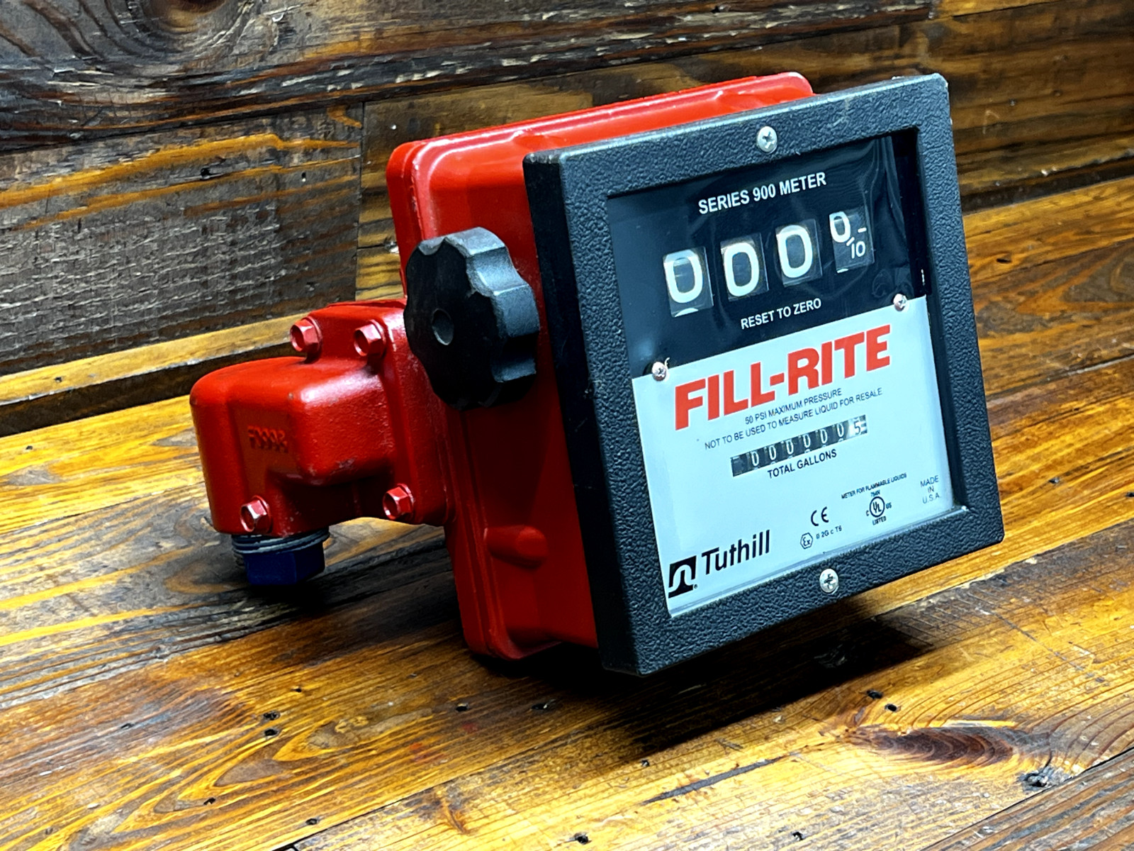 Tuthill Fill-Rite Series 900 4-Digit Mechanical Fuel Transfer Meter 50PSI Max