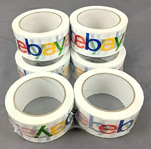 6 Rolls 2” x 75 Yards Branded Packing Tape Heavy Duty Shipping Packaging – Tape