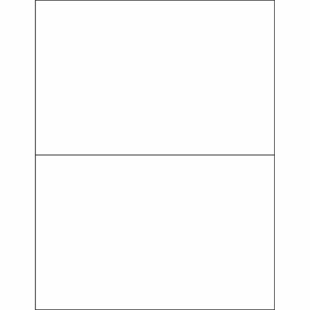 2,000 White Rectangle 8 1/2 x 5 1/2″ Laser Labels – Master Case