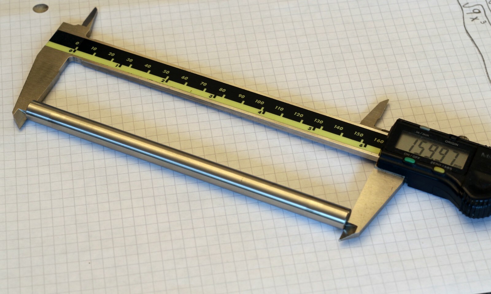 Hardened Polished Stainless Steel Rod, 10 mm (0.394″) Diameter x 160 mm Length