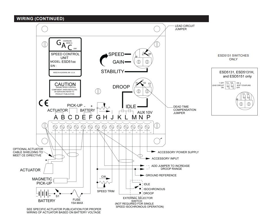 ESD5131 | Multi VDC / Switchable Soft Coupling and Lead Circuit | GAC Original