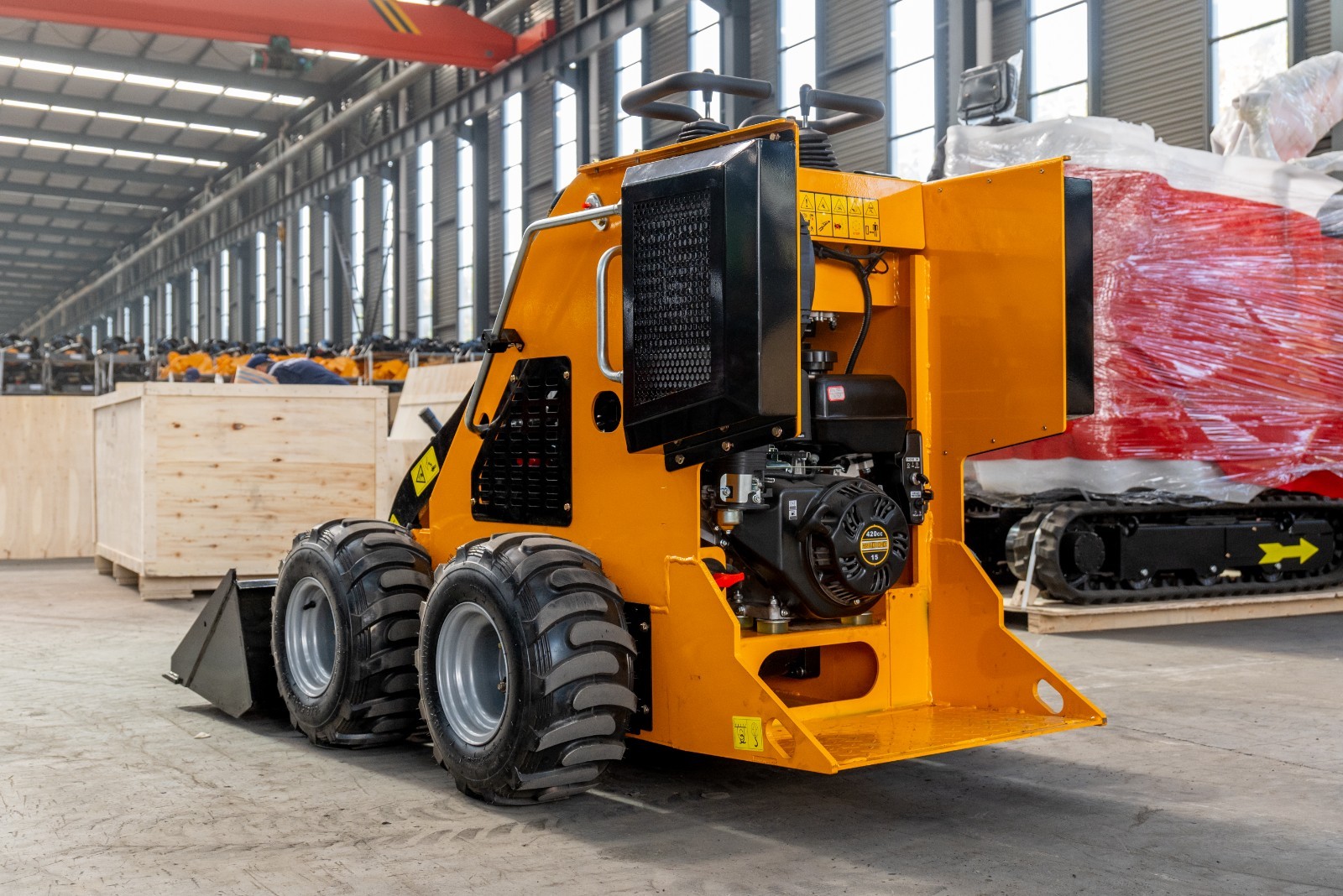 Wheel Mini Skid Steer Loader Stand On 13.5HP b&s Engine 320kg pick up
