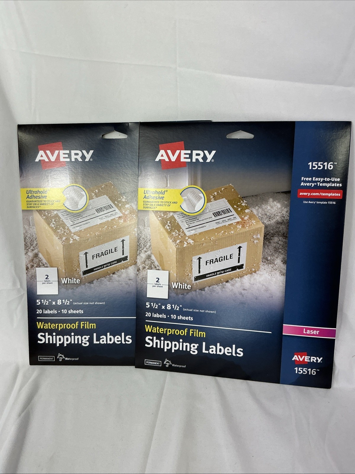Avery® Weatherproof Mailing Labels, 5-1/2″x8-1/2″ Open Package – 20 Labels