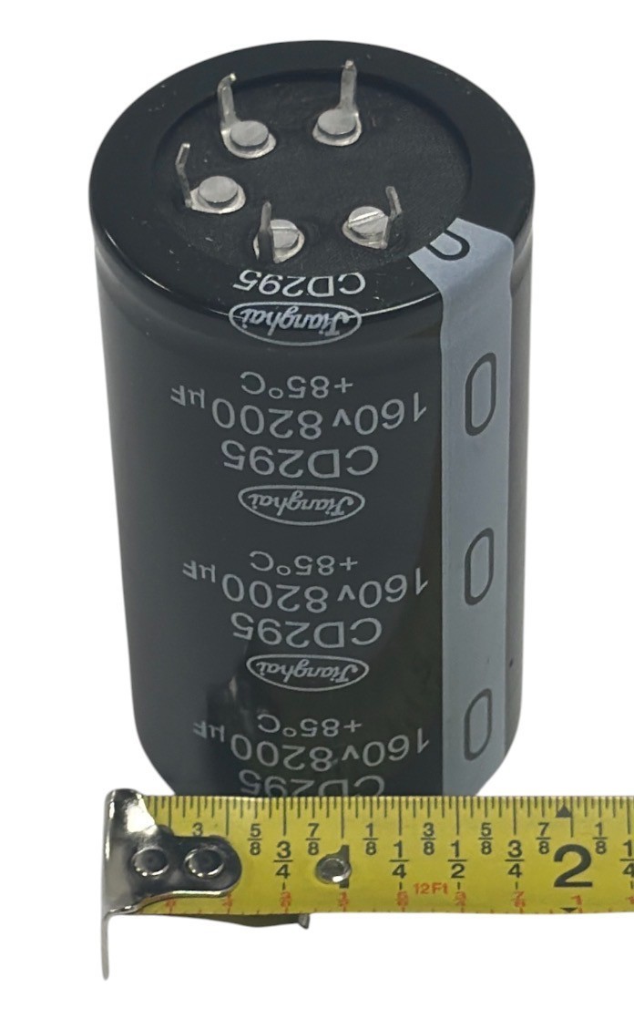 2 PACK Jianghai CD295 8200uF 160V Snap-In Electrolytic Capacitor ECS2CB822M 85°C