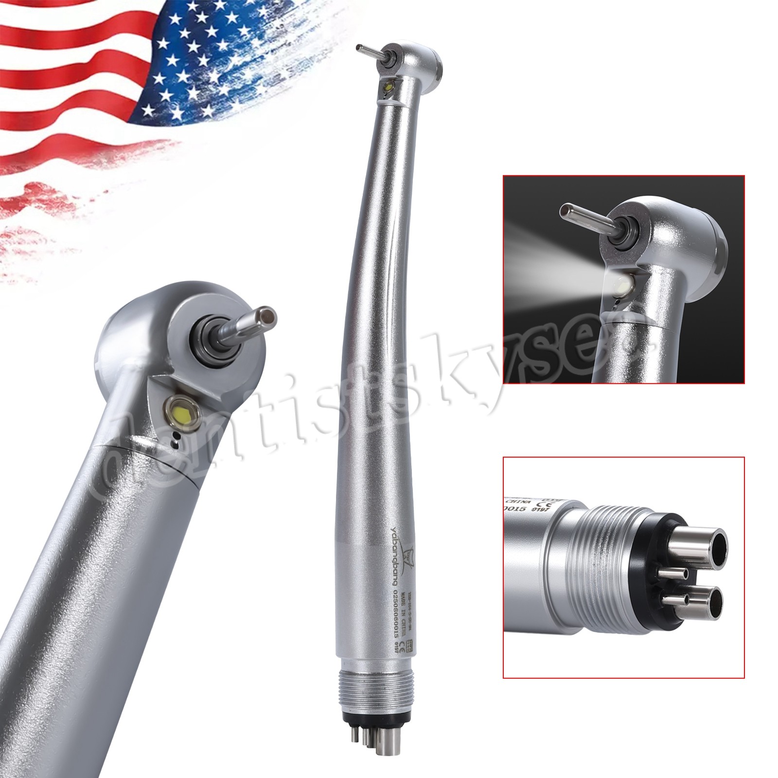 10* Yabangbang Dental High Speed Handpiece Push Turbine 4 Holes Fit NSK Pana Max
