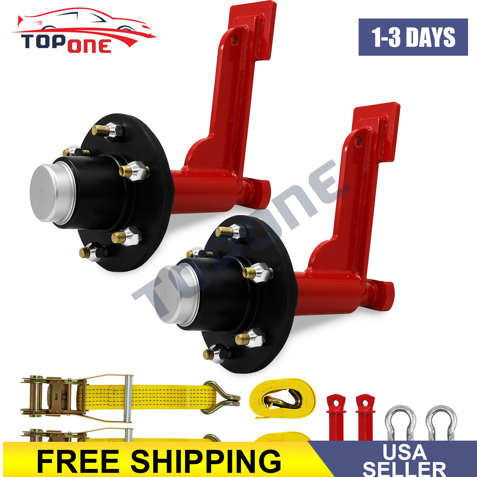 2Pack Shipping Container Wheels 6-Lug Wheels Kit.