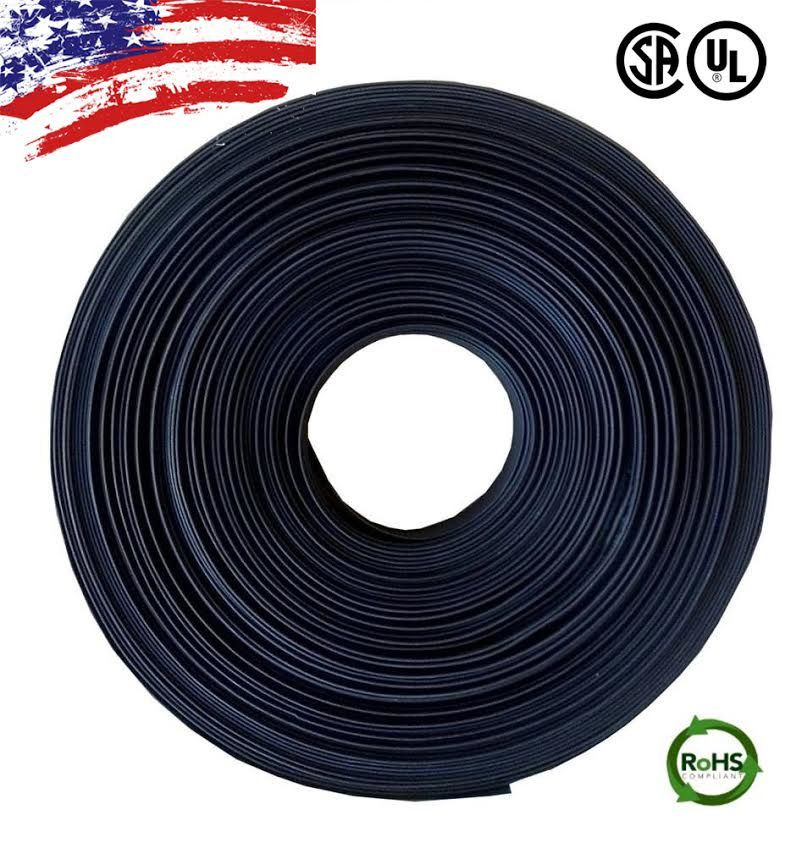 100 FT. 100′ Feet BLACK 5/16″ 8mm Polyolefin 2:1 Heat Shrink Tubing Tube Cable