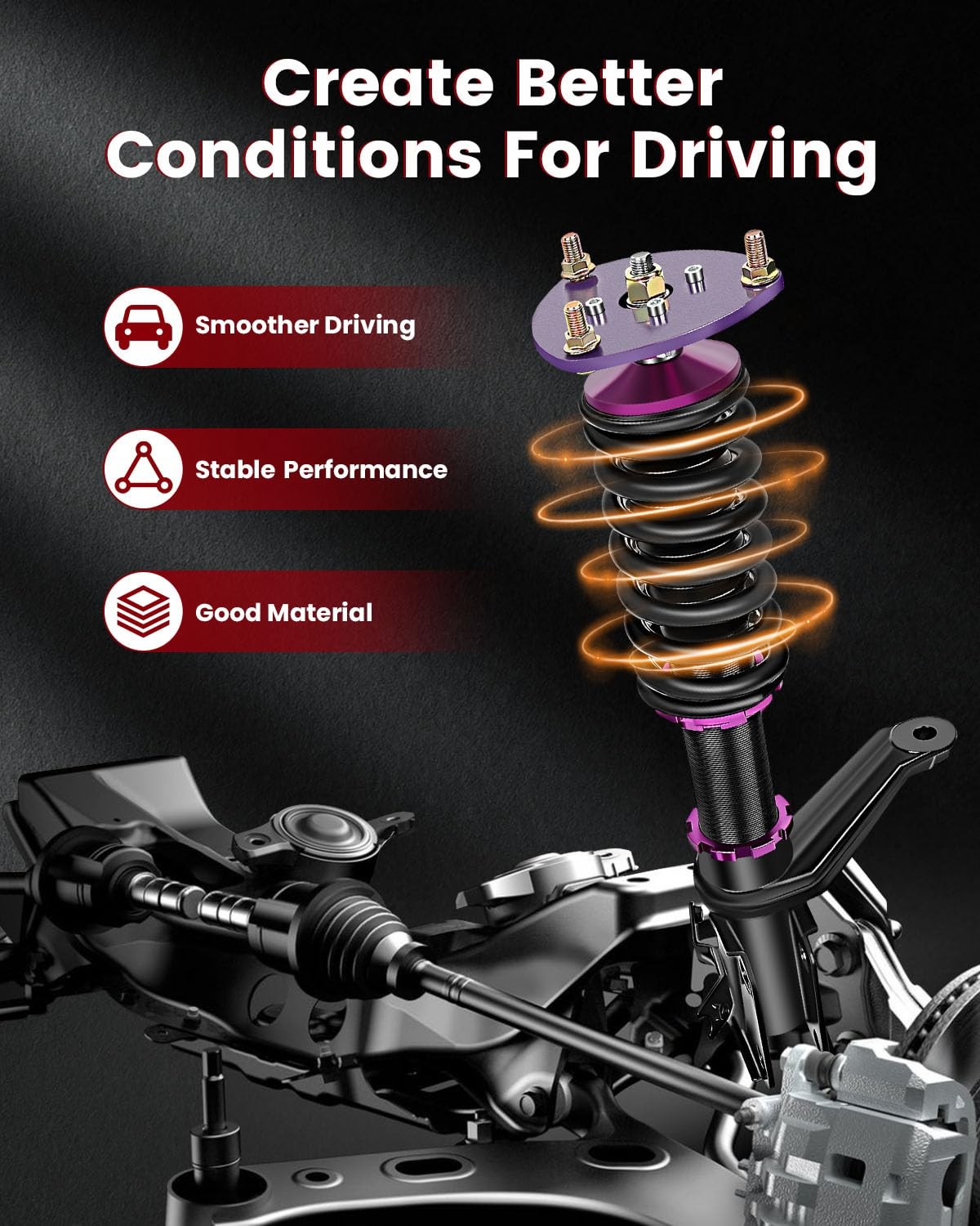Coilover Kit 2002-2006 for Acura RSX DC5 Adjustable Suspension Shock Absorbers