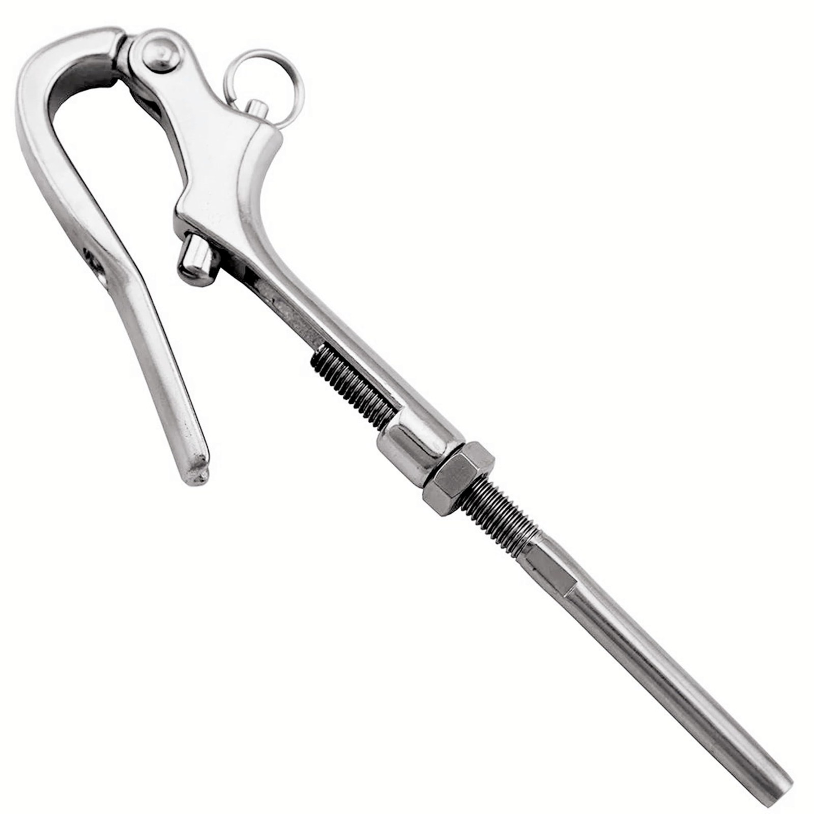 3 Inch Overall Length 316 Stainless Steel Openable Pelican Hook Shackle M6 Bolt