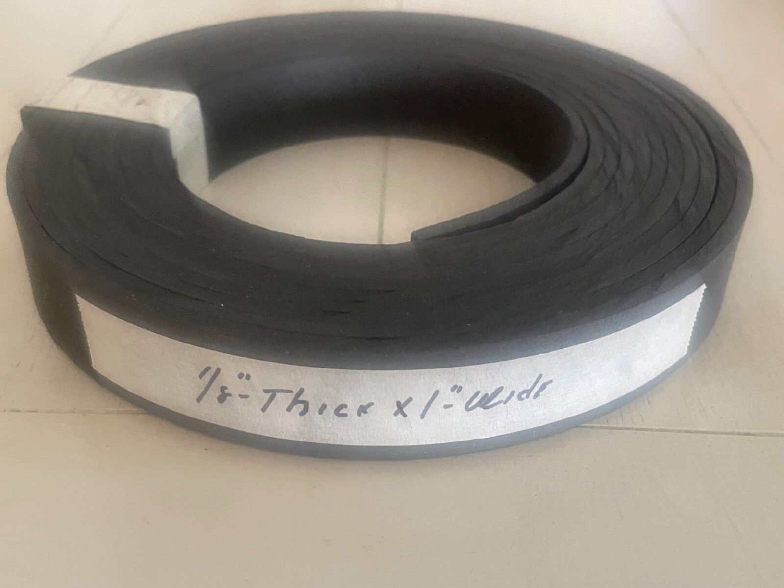 1/8″ – thick x 1″ – wide flex molded brake lining (sold by the foot)