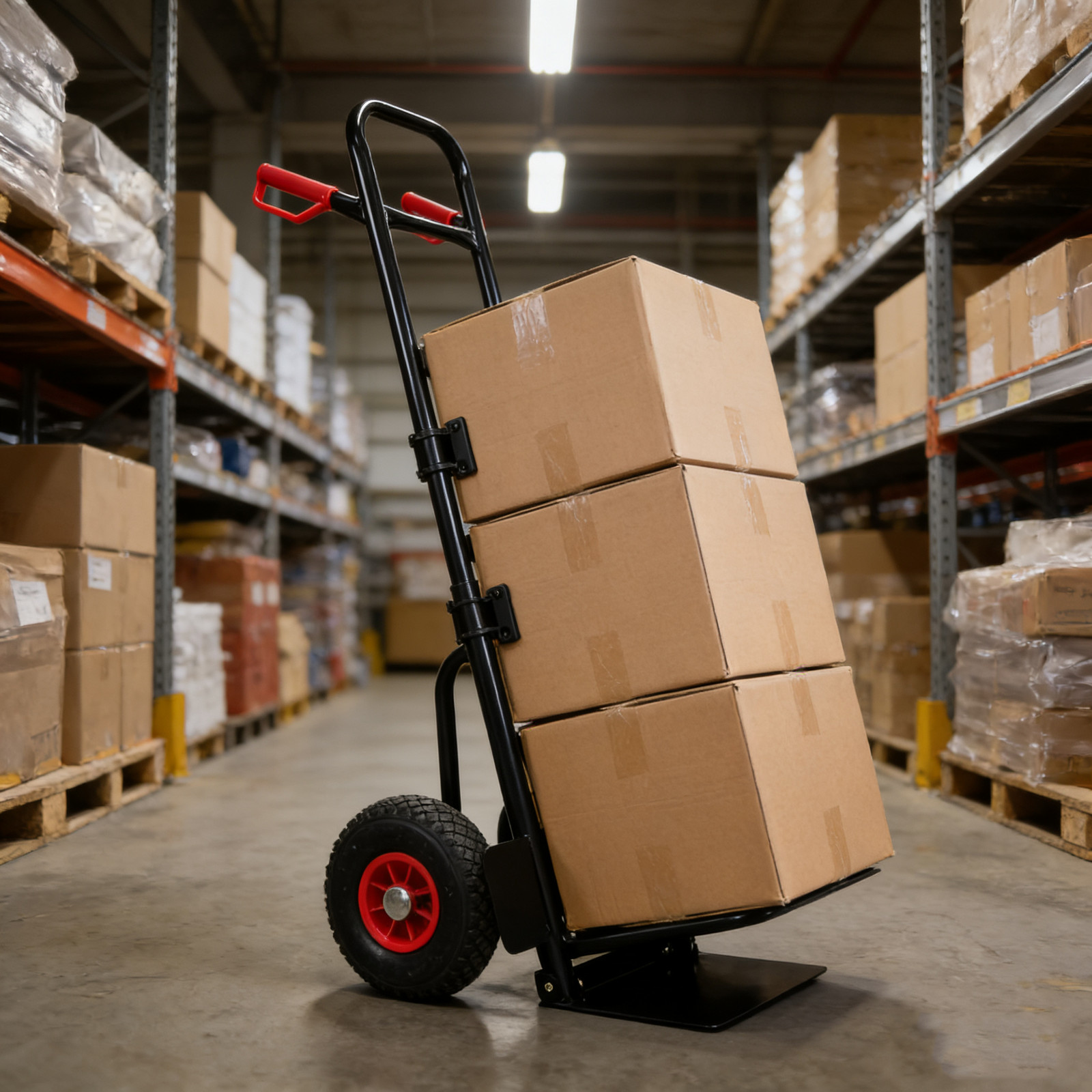 Manual truck with double handles 330 lb trolley for moving heavy platform truck