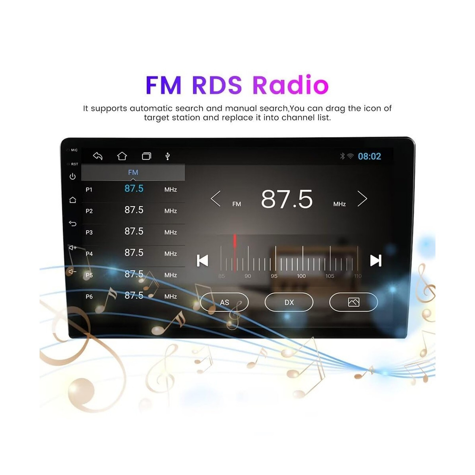 Car Radio for Toyota Camry 2018 2019 2020 2GB RAM 64GB ROM, Biorunn 10.1 Inch…