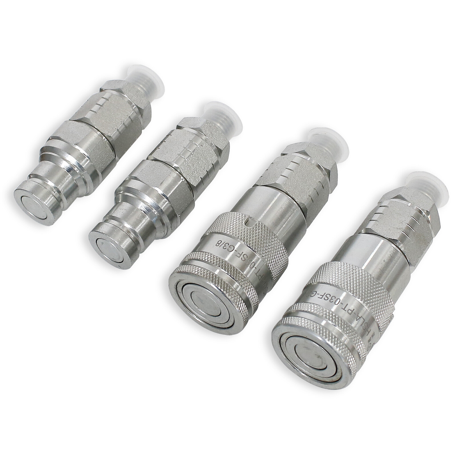 3/8 – DIN 8L -Quick Connect Adapters Fitting Set For Mini Excavator Chinese USA
