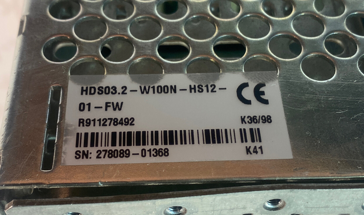 Indramat HDS03.2-W100N-HS12-01-FW Servo HDS03.2-W100N-H Rexroth ” Overnight “