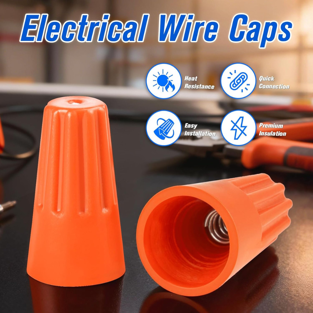 350Pcs Electrical Wire Connectors Nuts Colorful Wire Caps Kit Twist Caps Nuts