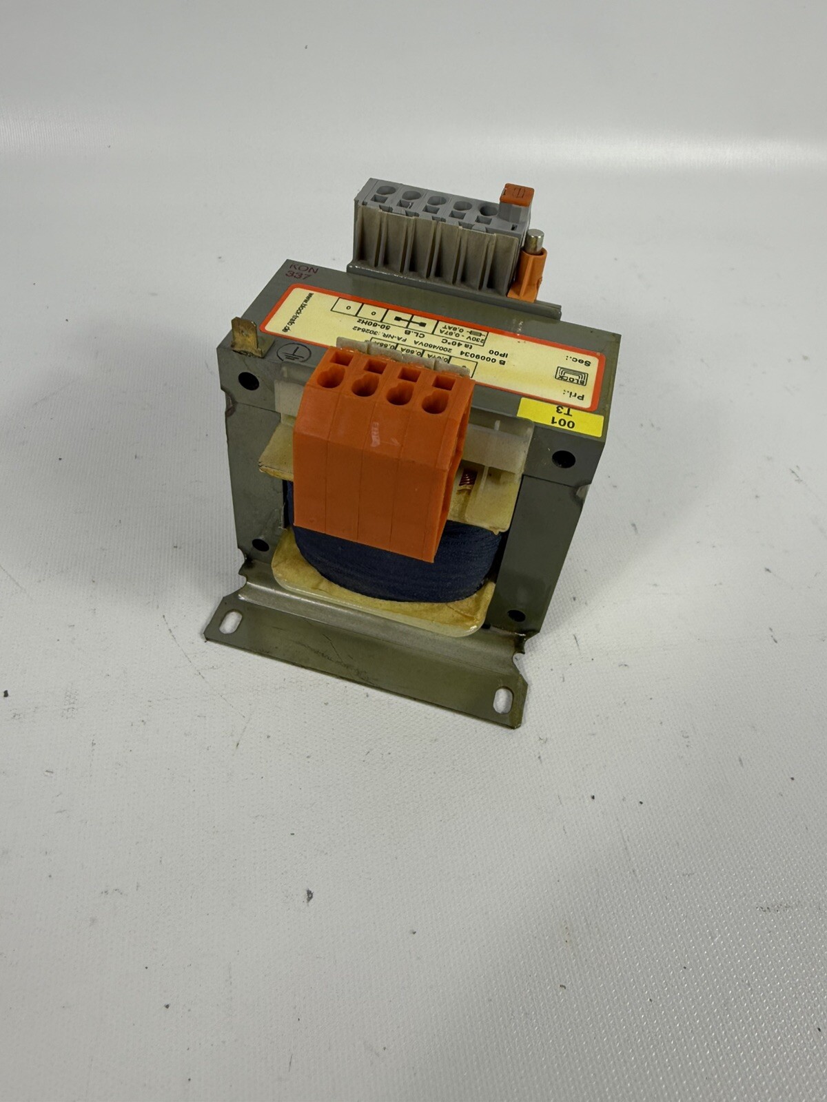 NEW BLOCK B 0009034 TRANSFORMER, 200/450VA, 50-60Hz