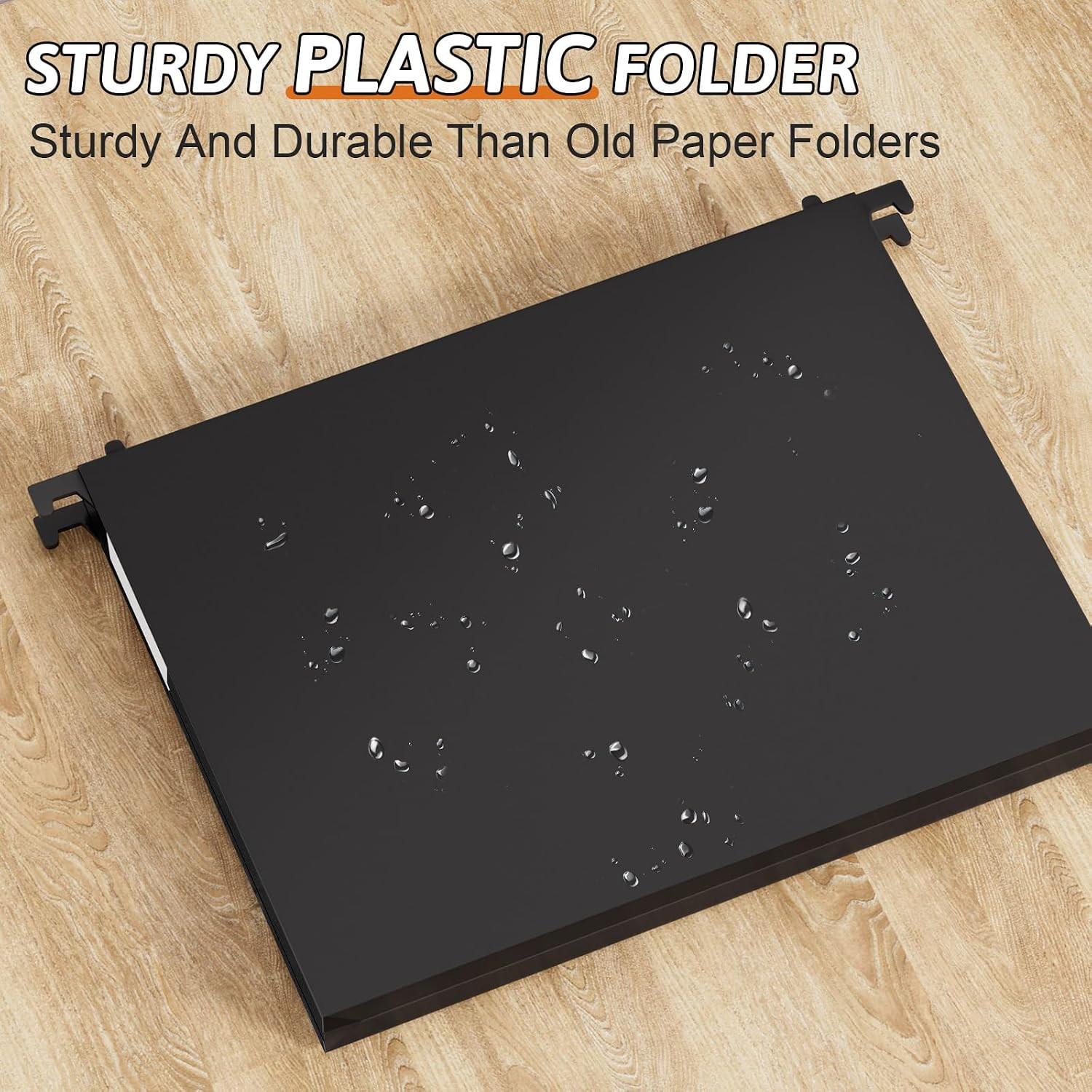 Plastic Extra Capacity Hanging File Folders Letter Size,Heavy Duty 1″ Expansion