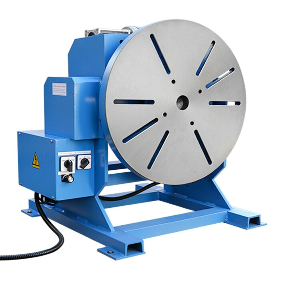 550-1100LBS Welding Positioner Turn Rotary Table Tilt 0-45-90 Degree 110V