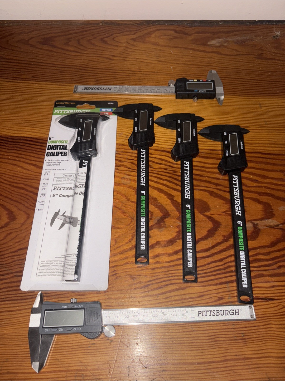 PITTSBURGH 6″ Digital Caliper SAE & Metric Fractional Readings .001″ in / .02mm