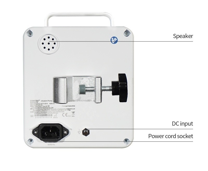 High-Precision Electric Infusion Pump 0.1-1800ml/h Adjustable Class II Type IPX