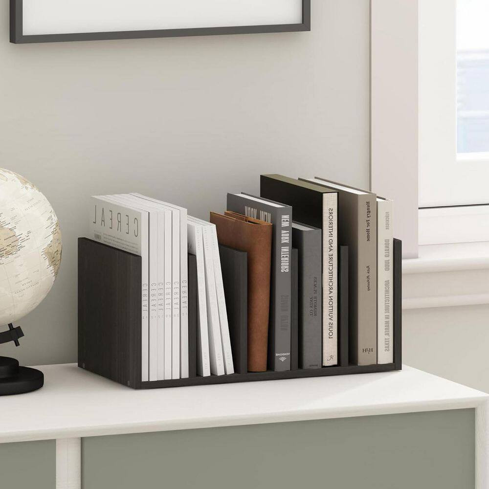 Black 16.3 In. X 6.6 In. Wood Modern Desk Organizer, Set of 2