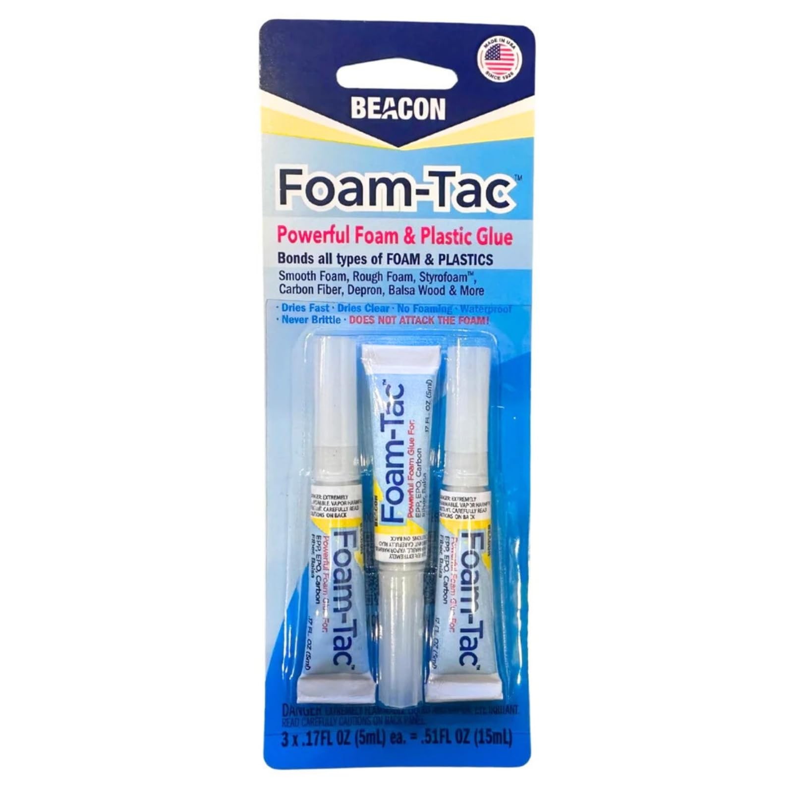 Foam-Tac Minis Powerful Glue – Fast-Drying, Waterproof, Ideal for Foam, Plast…