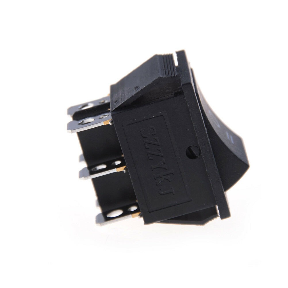 On/Off/On 6-Pin DPDT Rocker Switch 3-Position Rating 15A 250V/20A 125V AC DC