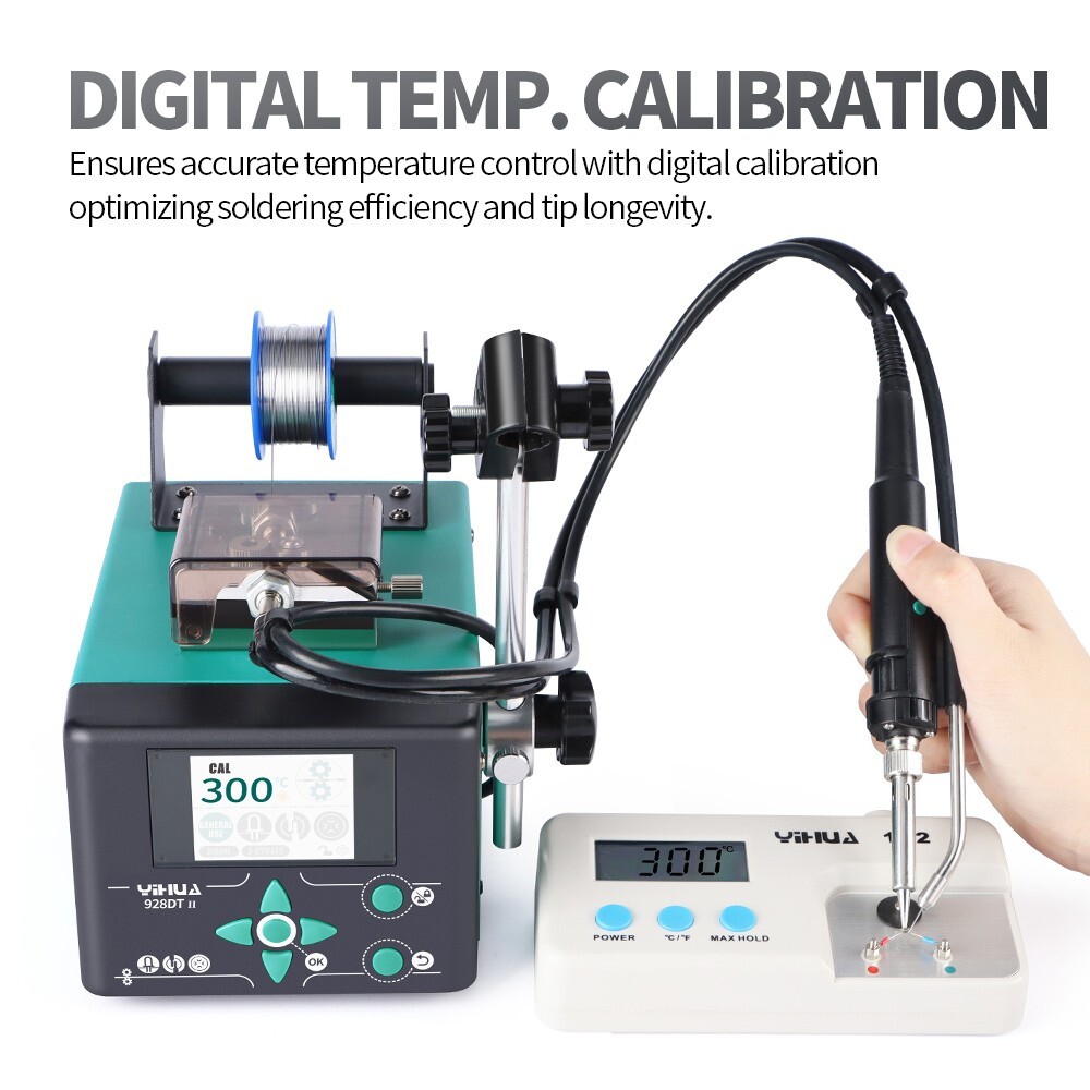YIHUA 928DT Auto Tin Feeder Soldering Station 110W Iron Fast Heating