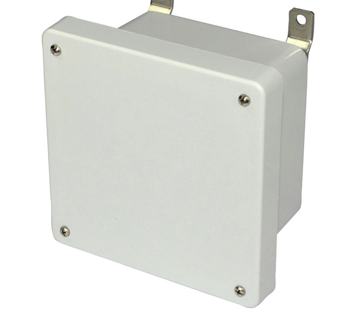 6″x6″x4″ AM Series fiberglass wall mount enclosure assembly with 4-screw