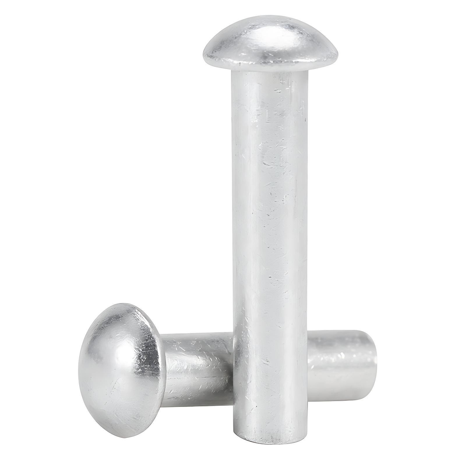 Solid Aluminium Half Round Head Rivets Dome Rivet DIN 660 M2 M2.5 M3 M4 M5 M6 M8