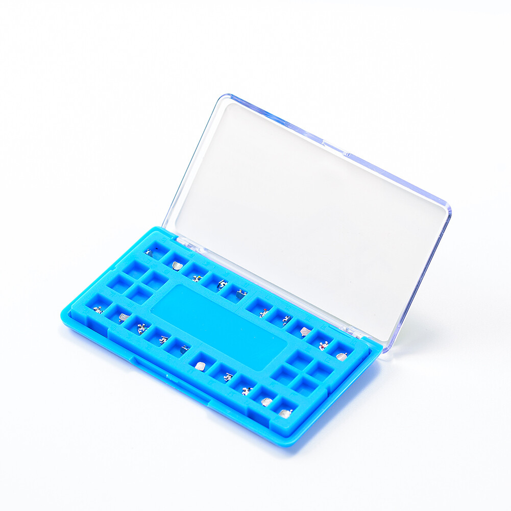 Dental Mini Metal Braces Orthodontic Brackets Mesh Base IPR Polishing Strips Saw