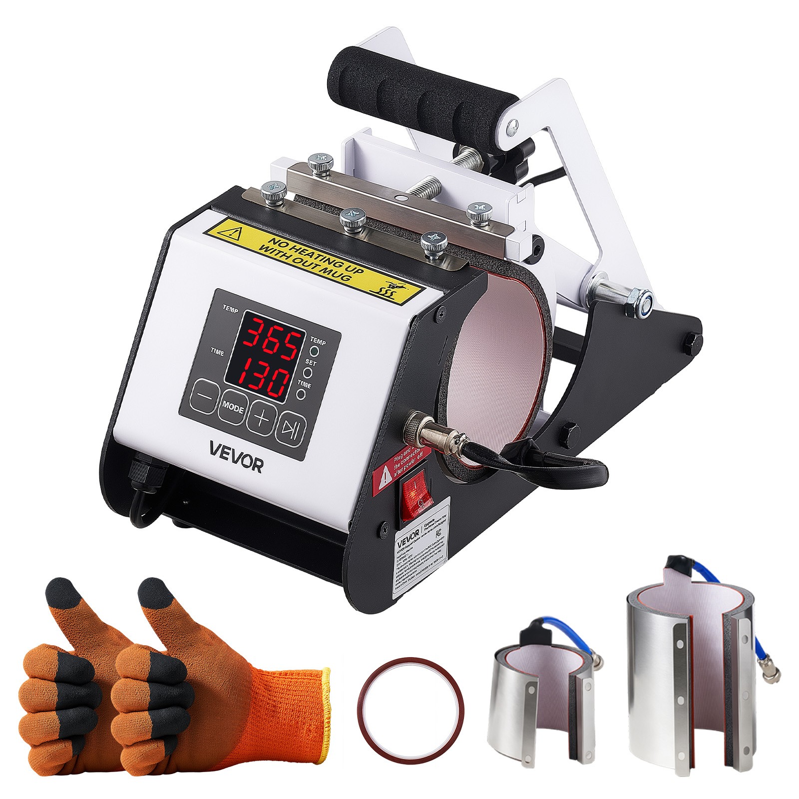 VEVOR Tumbler Heat Press Machine, 40 oz Tumbler Press, Fast and Even Heating