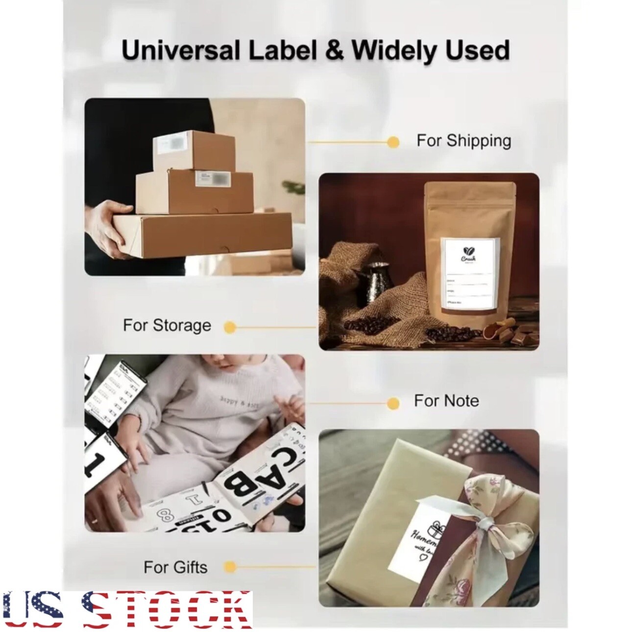 500Pack 500 4×6 Thermal Shipping Labels Foldable Any Prints Thermal LabelmPaper