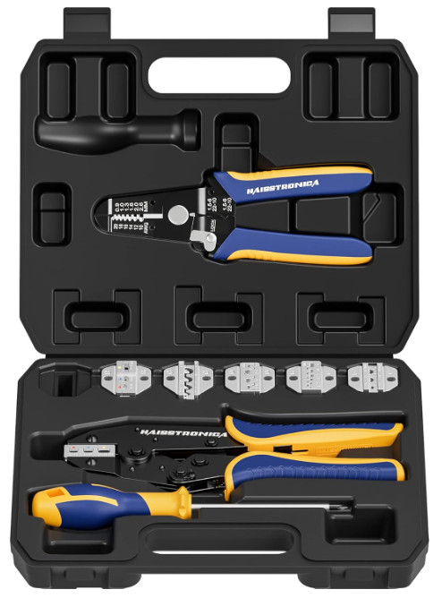 Set 8PCS Crimpadora p/ Term. Aislados, No Aislados, Barril, Solares y Más, Nouve