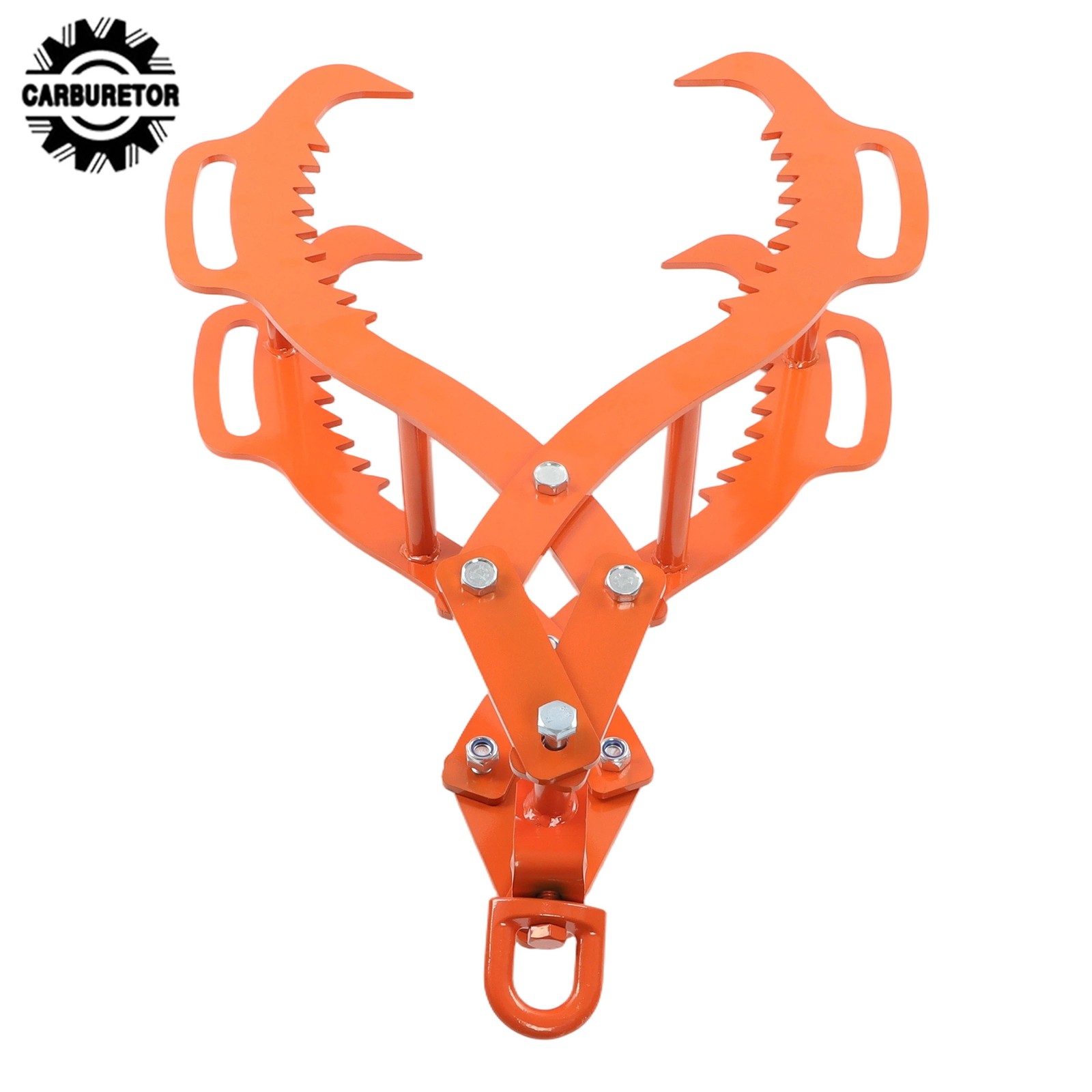 32 in Log Lifting Tongs 4 Claw Steel Swivel Dragging Tongs For Lifting & Felling