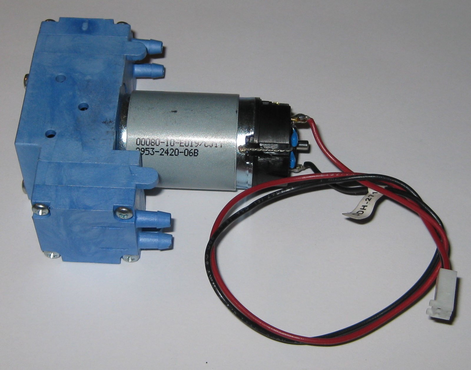5 X Mini Diaphragm Hargraves Air and Gas Dual Head DC Pump – 11 l/min – 12 VDC