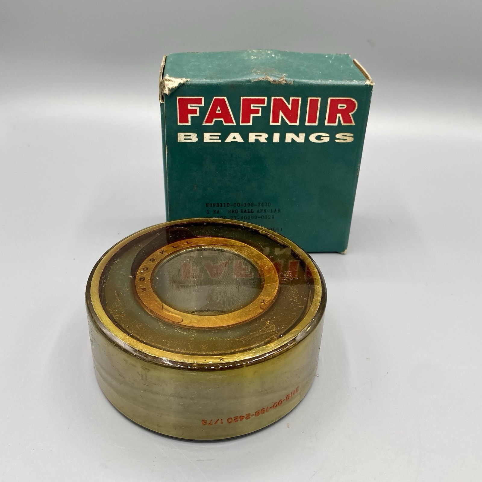 Sealed! FAFNIR W309KLL Metal Shielded Bearing, Made In The USA