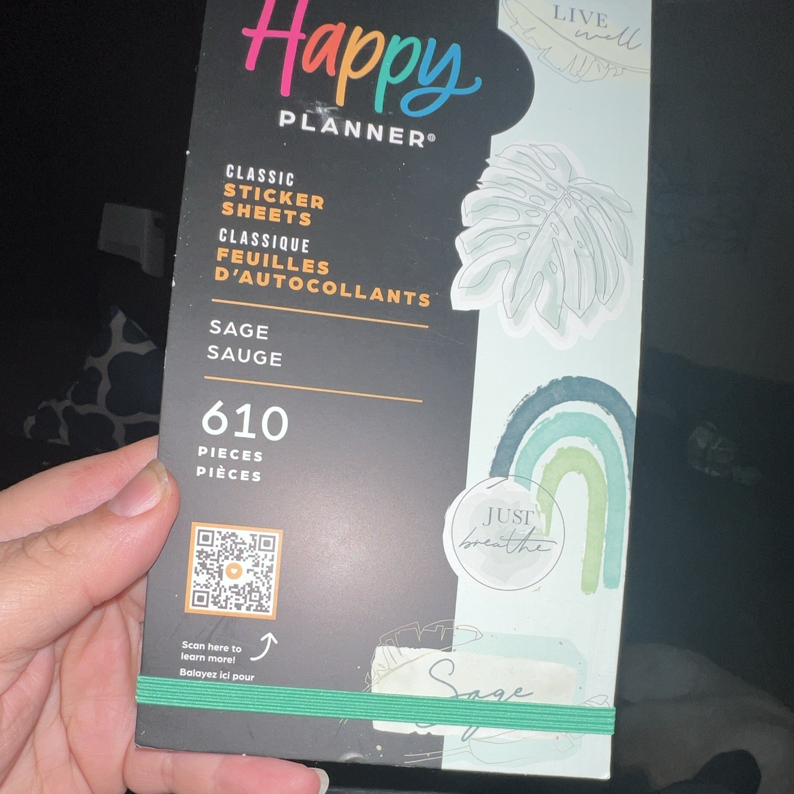Happy Planner live well breathe BIG Sticker Book 30 Pages 610 Pieces NEW dream