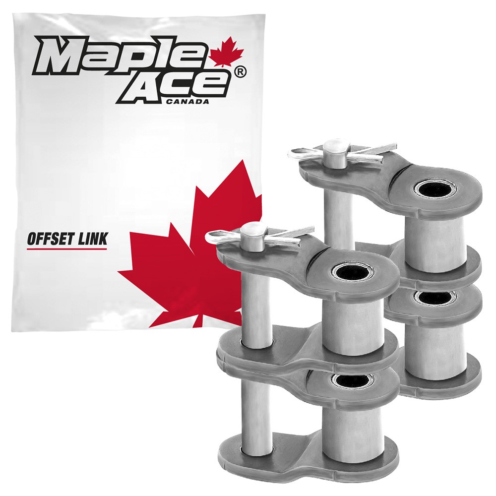 08B-2 Offset Half Link for Roller Chain Double Strand (Qty 2)