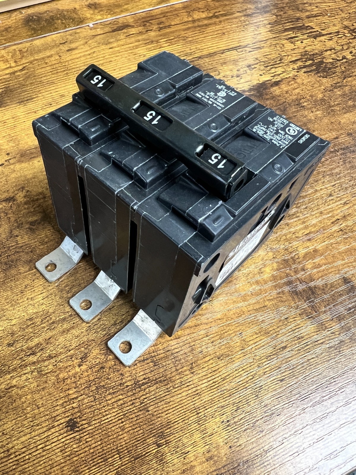 B315 15A/3P BL Breaker (NEW PURCHASED DIRECT FROM SIEMENS)