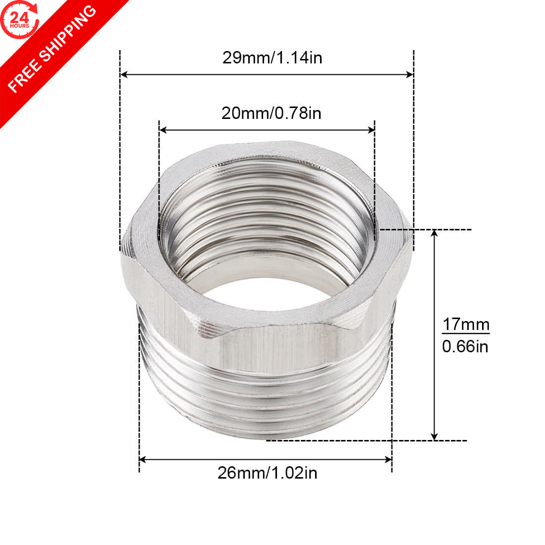 Float Valve, 304 Stainless Steel 1/2inch to 3/4inch Auto 0.5 inches,