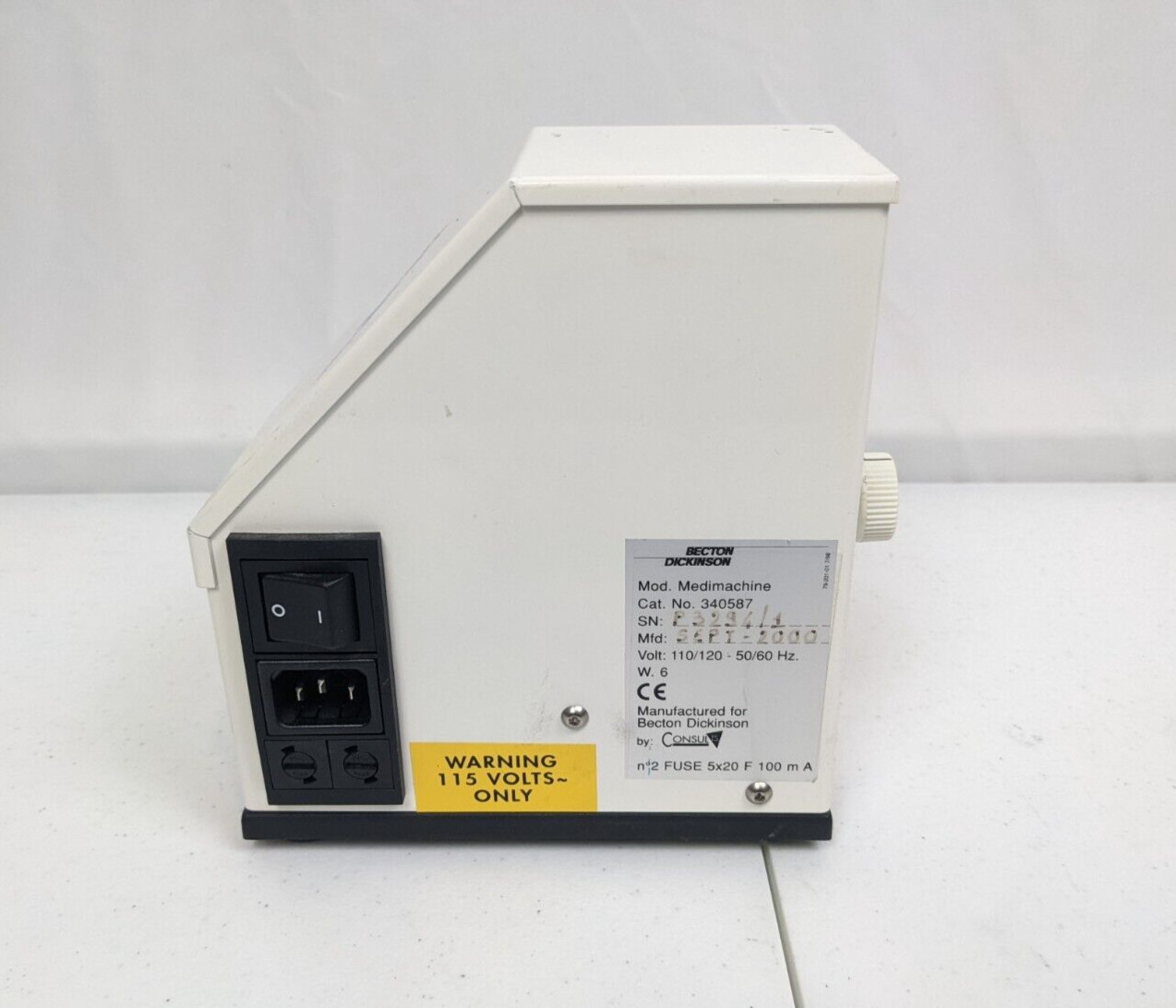 Becton Dickinson BD MediMachine Tissue Homogenizer | P/N: 340587
