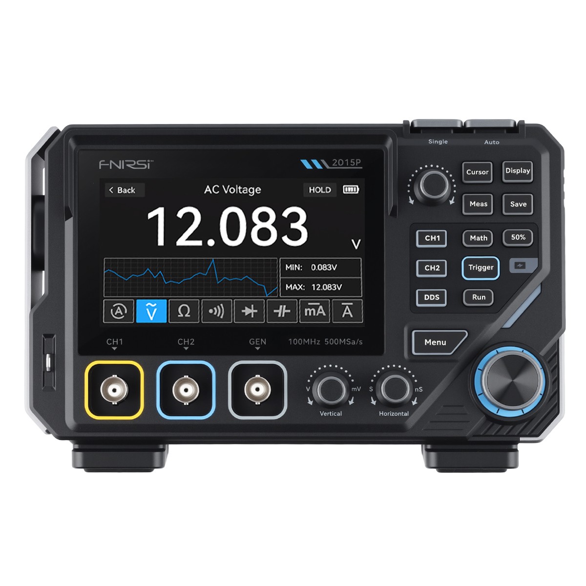 NEW FNIRSI 2D15P 100Mhz Digital Oscilloscope Multimeter DDS Signal Generator ..
