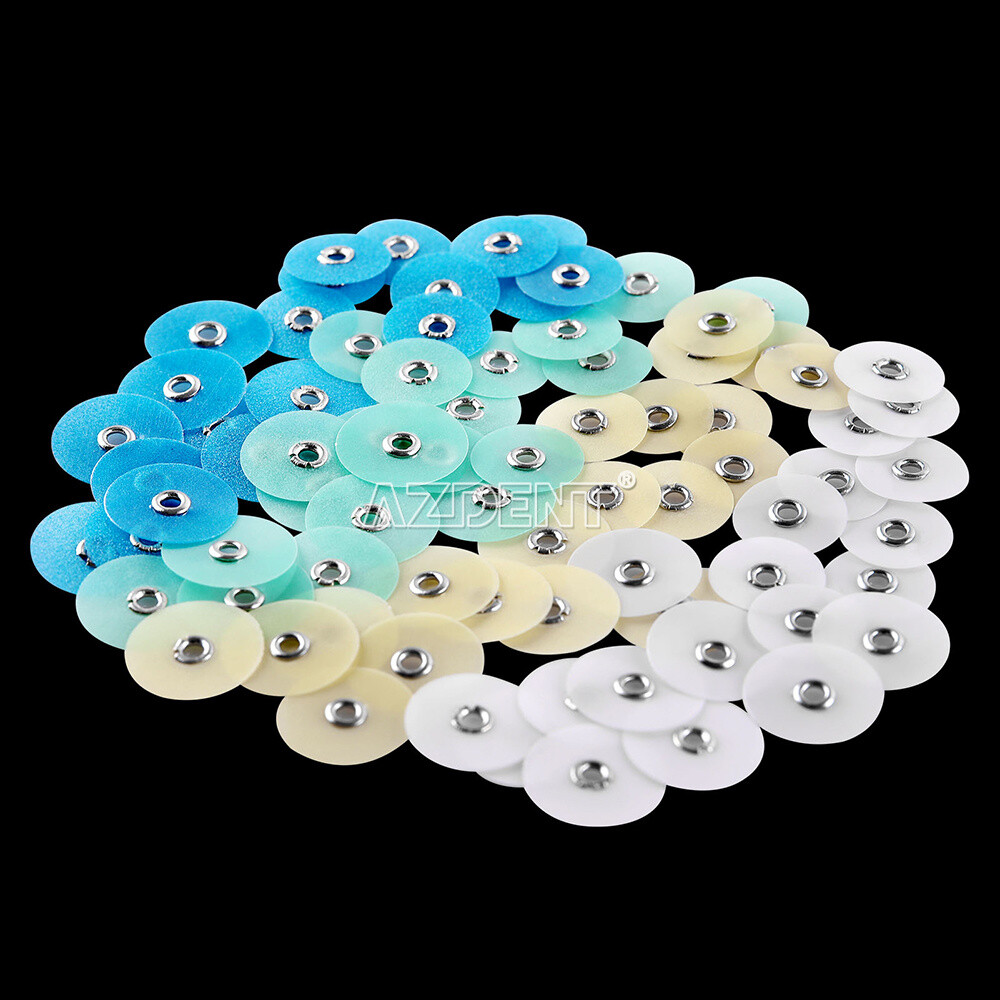 80pcs Dental Composite Finishing Polishing Discs assorted kit + Mandrel NO1.075