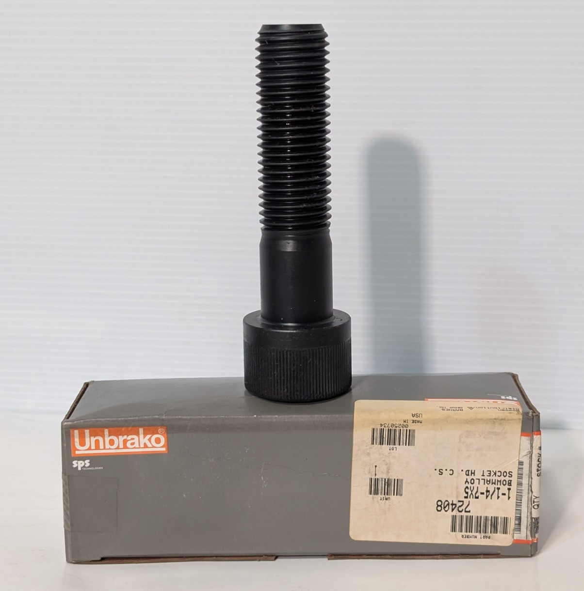 Unbrako 12918: 1-1/4-7 x 5″ high strength alloy socket head cap screw fastener