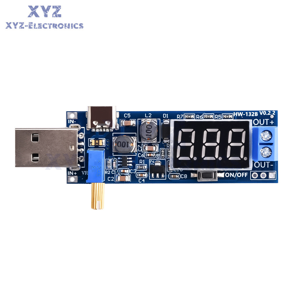 DC-DC 5V to 1.2V~24V USB Step UP/Down Boost Buck Adjustable Power Supply Module